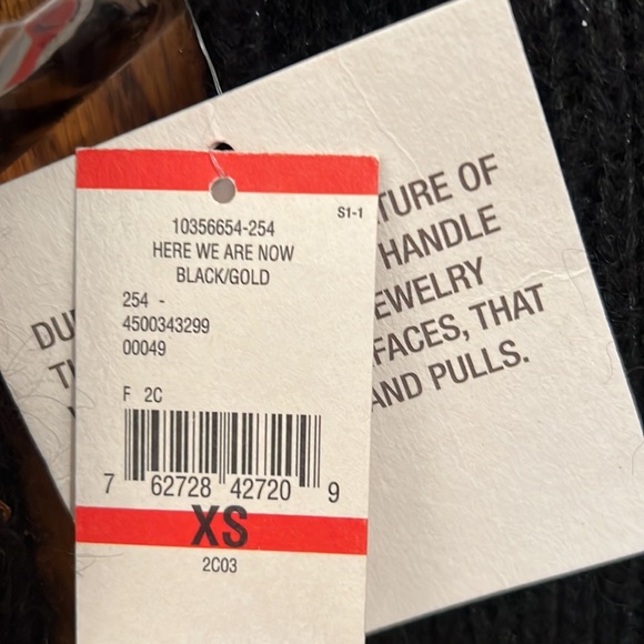 Rachel Roy black with gold sequin sweater - Picture 3 of 3